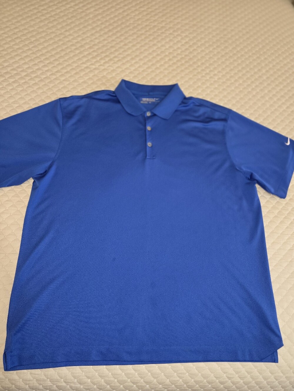 XL - Nike Men's Blue Golf Performance Polo Shirt. (Great Condition)